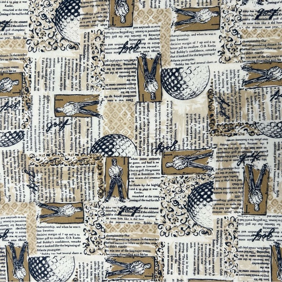 Vintage 90s Jantzen Sport AOP Golf Short Sleeve Polo Large - Picture 3 of 4